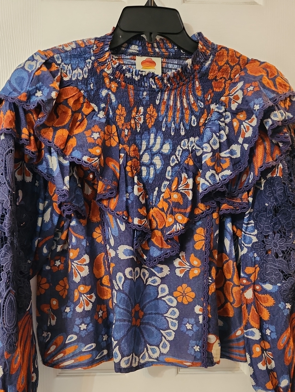 Farm Rio Smocked Blouse - Picture 6 of 12